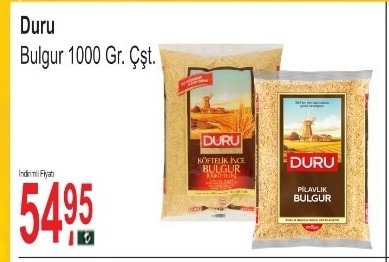 Duru Bulgur 1000 Gr. Çşt.