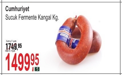 Cumhuriyet Sucuk Fermente Kangal Kg.
