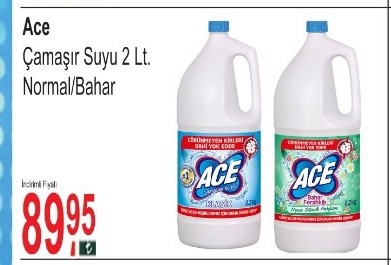 Ace Çamaşır Suyu 2 Lt Normal/Bahar