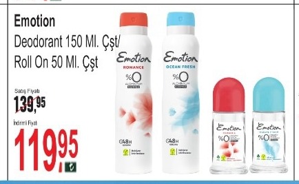 Emotion Deodorant 150 Ml Çşt/ Roll On 50 Ml Çşt