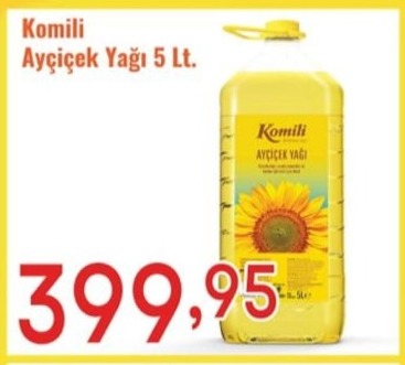 Komili Ayçiçek Yağı 5 Lt