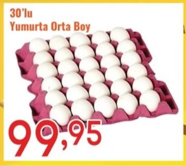 30'Lu Yumurta Orta Boy