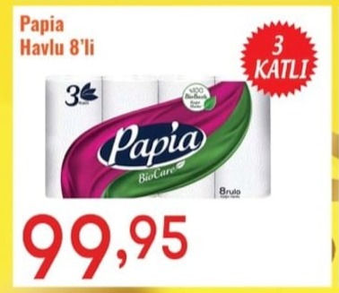 Papia Havlu 8'Li