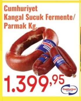 Cumhuriyet Kangal Sucuk Fermente/ Parmak Kg