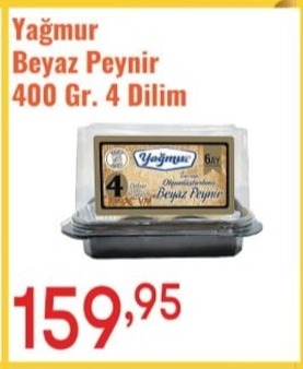 Yağmur Beyaz Peynir 400 Gr. 4 Dilim