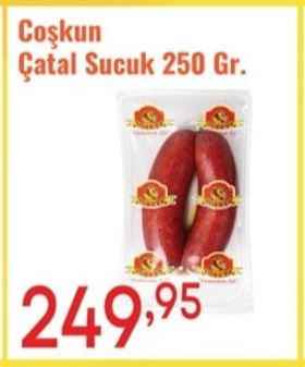 Coşkun Çatal Sucuk 250 Gr.
