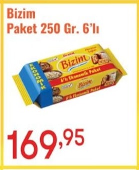 Bizim Paket 250 Gr. 6'Lı