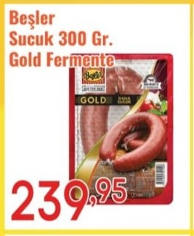 Beşler Sucuk 300 Gr. Gold Fermente