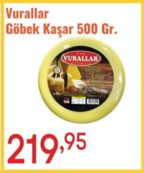 Vurallar Göbek Kaşar 500 Gr.
