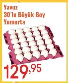 Yavuz 30'Lu Büyük Boy Yumurta