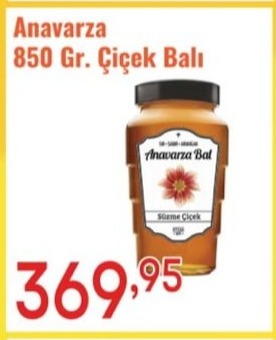 Anavarza 850 Gr. Çiçek Balı