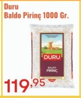 Duru Baldo Pirinç 1000 Gr