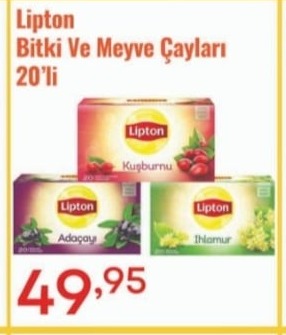 Lipton Bitki Ve Meyve Çayları 20'Li