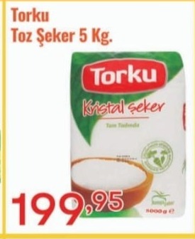 Torku Toz Şeker 5 Kg.