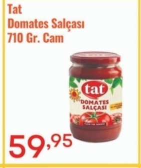 Tat Domates Salçası 710 Gr. Cam