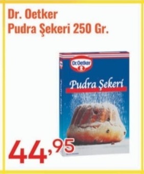 Dr. Oetker Pudra Şekeri 250 Gr.