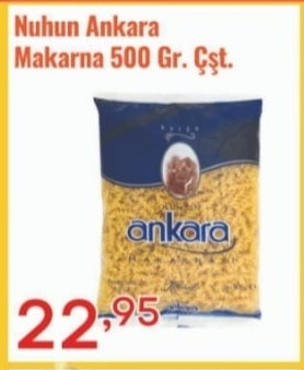Nuhun Ankara Makarna 500 Gr. Çeşitleri