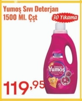Yumoş Sıvı Deterjan 1500 Ml Çşt