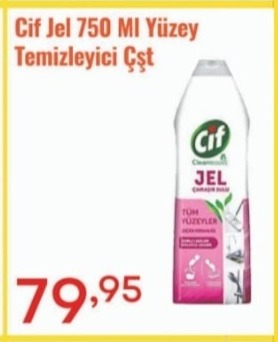 Cif Jel 750 Ml Yüzey Temizleyici Çşt