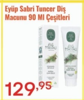 Eyüp Sabri Tuncer Diş Macunu 90 Ml Çeşitleri