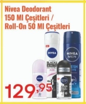 Nivea Deodorant 150 Ml Çeşitleri / Roll-On 50 Ml Çeşitleri