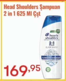 Head Shoulders Şampuan 2 In 1 625 Ml Çşt