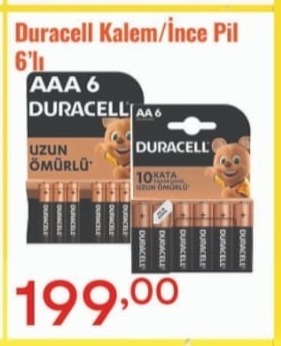 Duracell Kalem/İnce Pil 6'Lı
