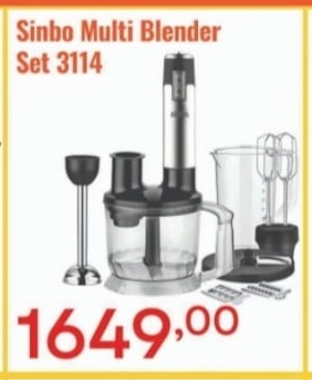 Sinbo Multi Blender Set 3114