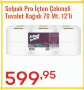 Selpak Pro İçten Çekmeli Tuvalet Kağıdı 70 Mt. 12'Li