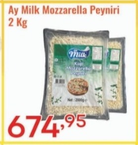 Ay Milk Mozzarella Peyniri 2 Kg
