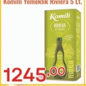 Komili Yemeklik Riviera 5 Lt.