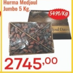 Hurma Medjoul Jumbo 5 Kg.