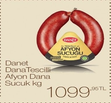 Danet Dana Tescilli Afyon Dana Sucuk Kg