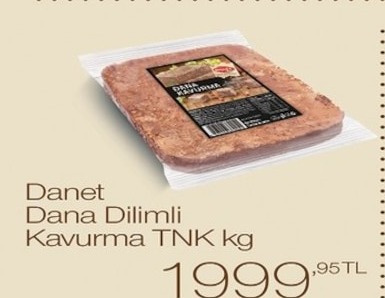 Danet Dana Dilimli Kavurma Tnk Kg