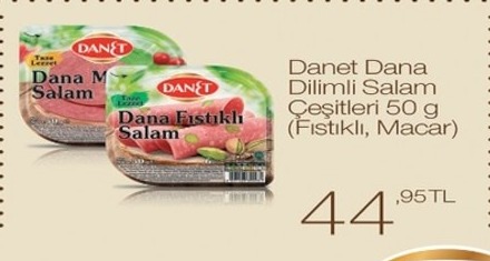 Danet Dana Dilimli Salam Çeşitleri 50 G