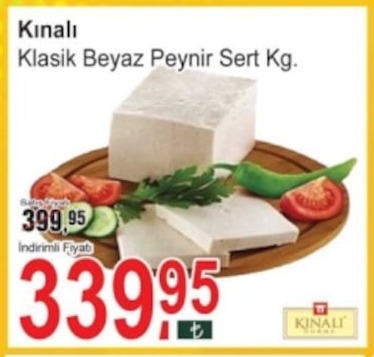 Kınalı Klasik Beyaz Peynir Sert Kg.
