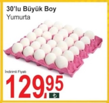 30'Lu Büyük Boy Yumurta