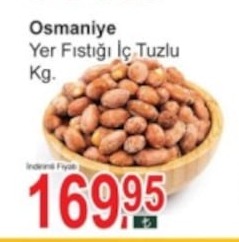 Osmaniye Yer Fıstığı İç Tuzlu Kg