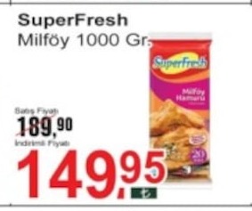 Superfresh Milföy 1000 Gr