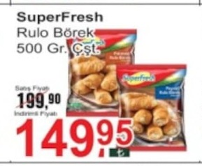 Superfresh Rulo Börek 500 Gr. Çşt.