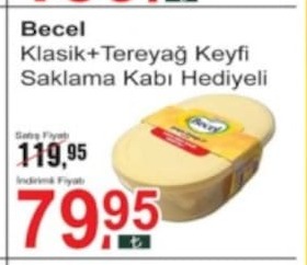Becel Klasik+Tereyağ Keyfi Saklama Kabı Hediyeli