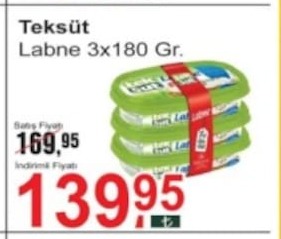 Teksüt Labne 3X180 Gr.