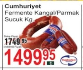 Cumhuriyet Fermente Kangal/Parmak Sucuk Kg.