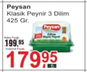 Peysan Klasik Peynir 3 Dilim 425 Gr