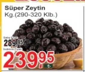 Süper Zeytin Kg.(290-320 Klb.)
