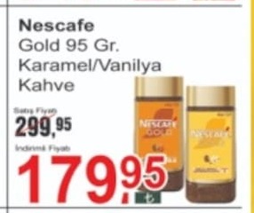 Nescafe Gold 95 Gr. Karamelli/Vanilya Kahve