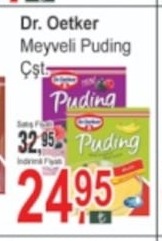 Dr. Oetker Meyveli Puding Çst.