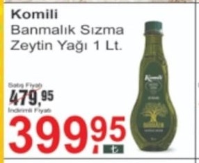 Komili Banmalık Sızma Zeytin Yağı 1 Lt.