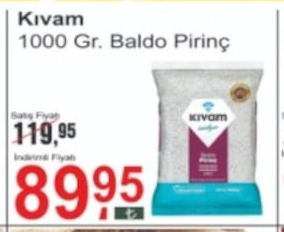 Kıvam 1000 Gr. Baldo Pirinç