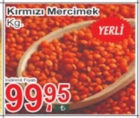 Kırmızı Mercimek Kg.